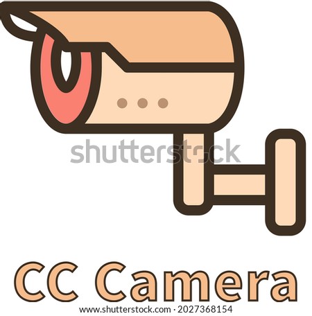 CC Camera icon vector illustration