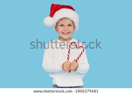 Image, Stock Photo Boy Hold Christmas Heart Decration