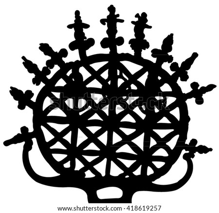 symbol of Hittite,silhouette vector, editorial use
