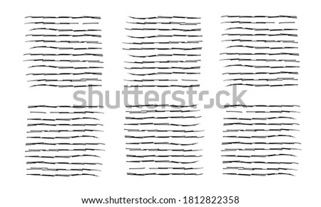Abstract vector illustration with a striped hand-drawn texture. Design element.