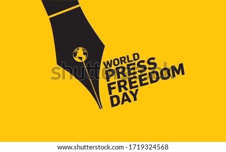 World press freedom day concept vector illustration. World Press Freedom Day or World Press Day to raise awareness of the importance of freedom of the press. End Impunity for Crimes against Journalism