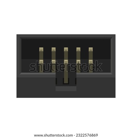 Vector illustration features the 2x5 AVR ISP connector, a 10-pin connector commonly used for programming and debugging AVR microcontrollers
