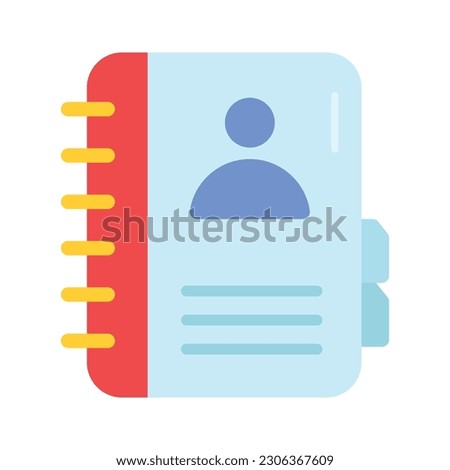 Phone book, phone book icon in trendy style, address book vector