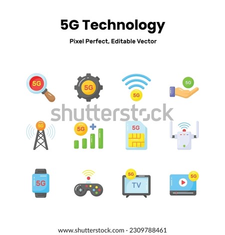 Transform your projects with our 5G network icons Add a touch of sophistication and convey the promise of lightning-fast connectivity to captivate your audience