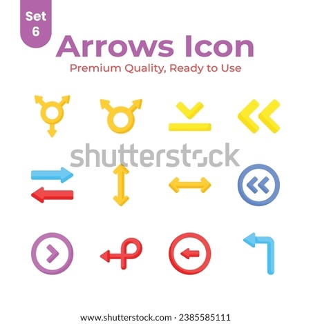 Well designed arrows vectors set, ready for premium use