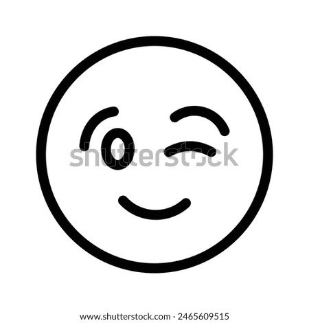 Check out this beautiful winking emoji vector design