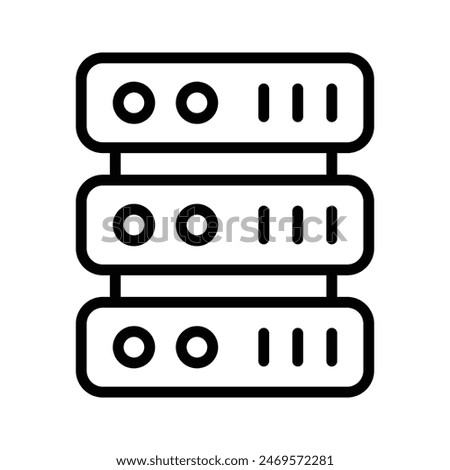 Database server vector design, ready for premium use