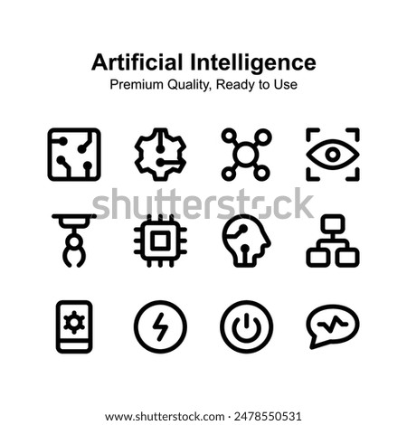 Grab this amazing icon of artificial intelligence in editable style