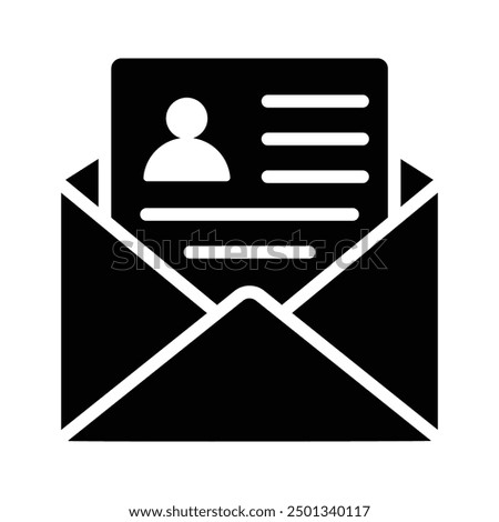 Simplify and enhance your job applications today with our cv mail vector icon