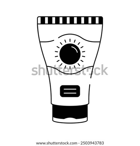 Amazing vector of sunscreen in modern design style, sunblock icon design