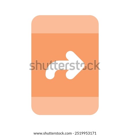 Check this creative icon of call forward, ready to use vector