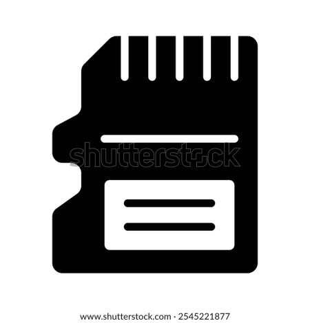 Small SD card for data storage and transfer in electronic devices