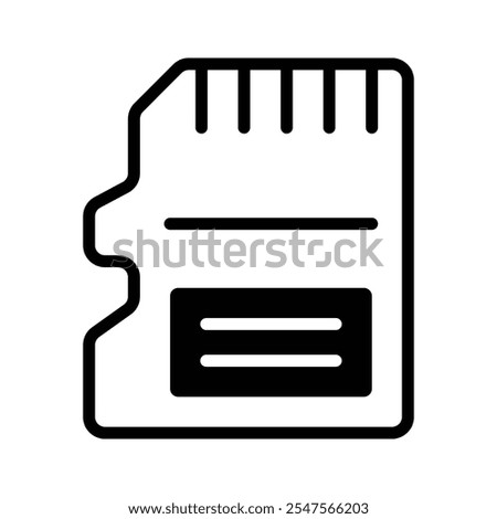 Small SD card for data storage and transfer in electronic devices