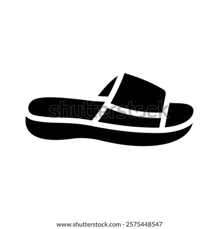 Cozy slippers icon design in modern style