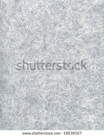 White rice paper with silk fibers.