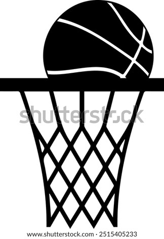 Similar – Foto Bild Basketball-Backboard und Ringnetz auf dem Platz