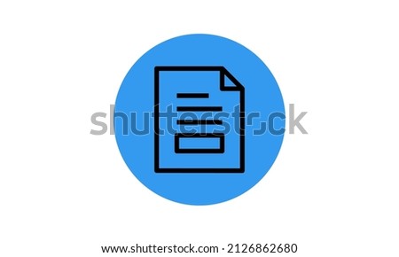 Document File graph symbol. Edit pencil sign. Circle button Content linear design SEO collection. Simple outline element paper, creative writing, read concept, vector line, flat icon illustration