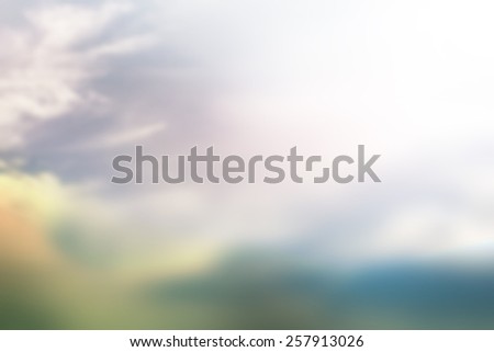 Abstract blurred nature background cool tone