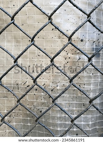 Similar – Image, Stock Photo Fence with plastic film