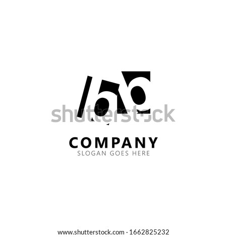 Initial Letter BB Lowercase Logo Design Template Elements Isolated on White Background. Letter B Negative Space. Suitable for business, consulting group company.