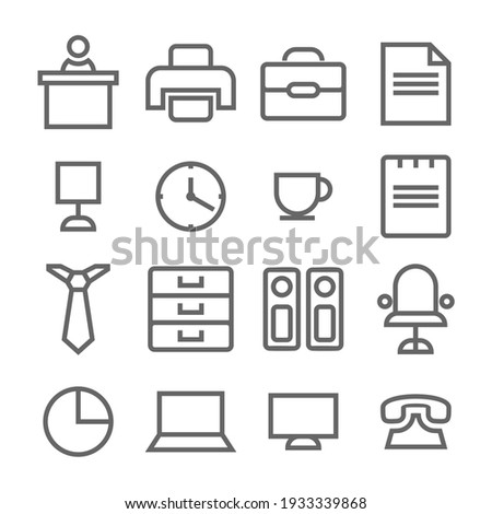 simple line icon for offices and companies