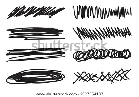 hand stroke erase line with black color