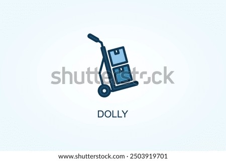 Dolly vector or logo sign symbol illustration