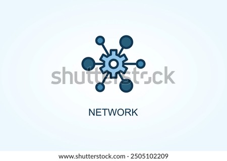 Network vector or logo sign symbol illustration