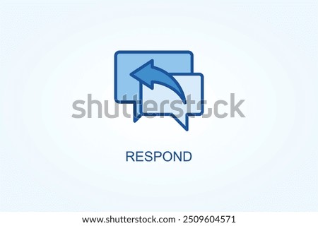 Respond vector or logo sign symbol illustration