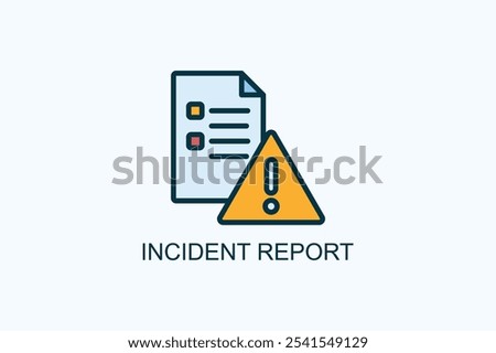 Incident Report Vector Or Logo Sign Symbol Illustration