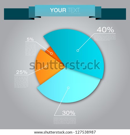 Colorful Business Pie Chart for Your Documents, Reports and Presentations