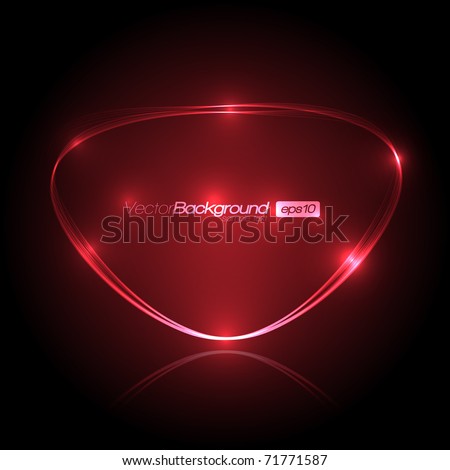 EPS10 Speech Bubble Made of Light Vector Design