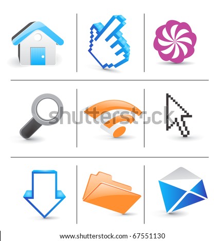 Icon Set for Web Applications - Vector design