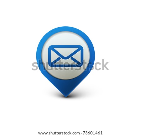 vector email icon web design element.