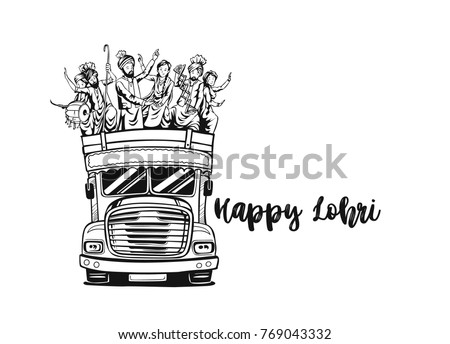 Featured image of post Happy Lohri Drawing Sketch - When you are happy with the basic shape of the initial sketch, you can begin to add the more subtle shapes within the flowers.