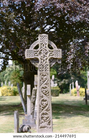 celtic cross gravestone