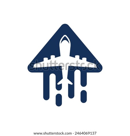 air plane logo abstract symbol 