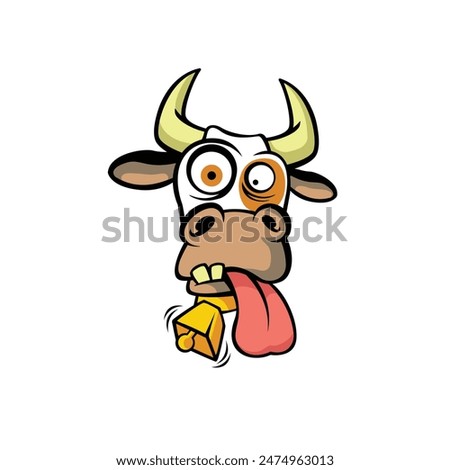 cow abstract logo modern style