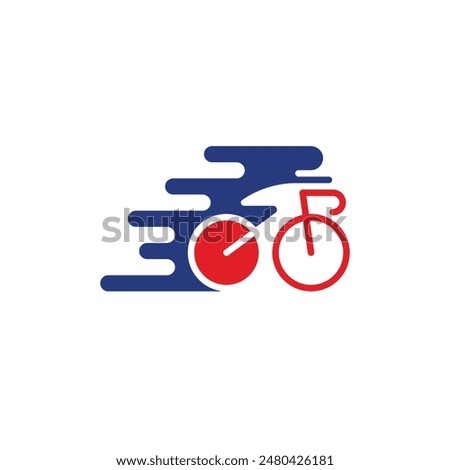 bicycle abstract logo modern style