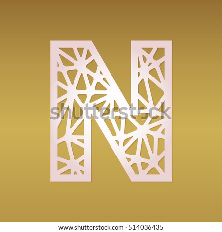 Vector Images Illustrations And Cliparts Initial Monogram Letter N