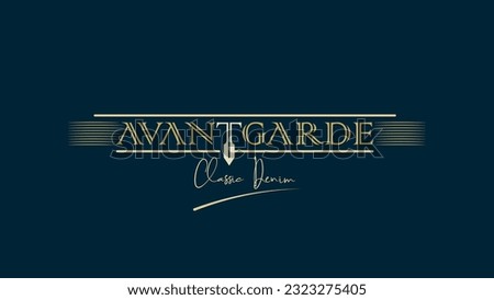avantgarde typhography logo design.typhography logo.wordmark logo