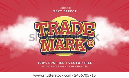 editable trade mark text effect.typhography logo