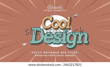 editable cool design text effect.typhography logo