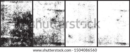Rolled ink textures. Set of 4 high quality textures