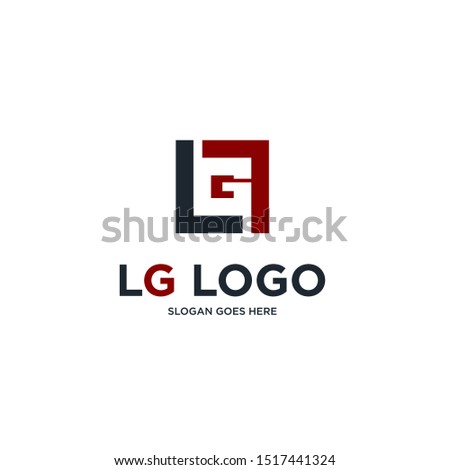 lg logo a little explanation of the concept of the logo: unique letter n with clean, clear, thick, elegant lines Stok fotoğraf © 