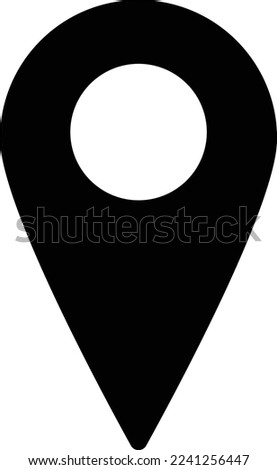 map pointer icon vector . check in location map pointer icon. GPS location symbol