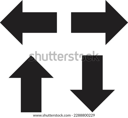 bold arrow sign collection vector . set of black arrows icons