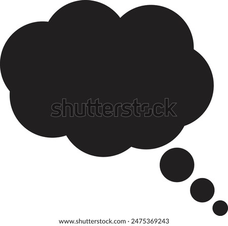 Thought bubble icon . Think bubble icon . Dream cloud icon vector