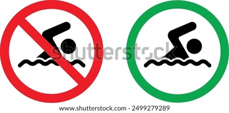 Similar – Image, Stock Photo prohibited zone for persons