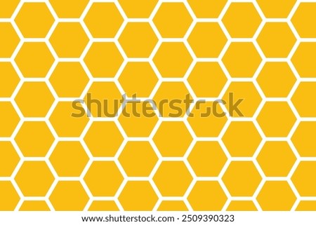 Honeycomb pattern . Golden honeycomb pattern . Honeycomb wallpaper . Honey background . Vector illustration